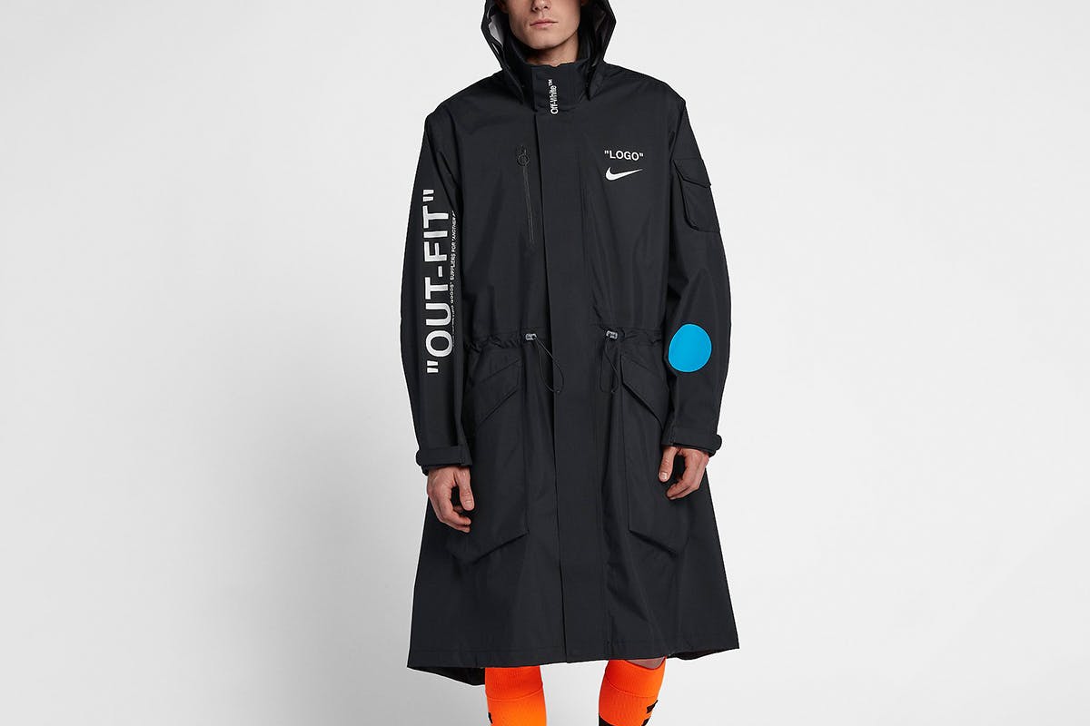 Off white nike trench coat clearance